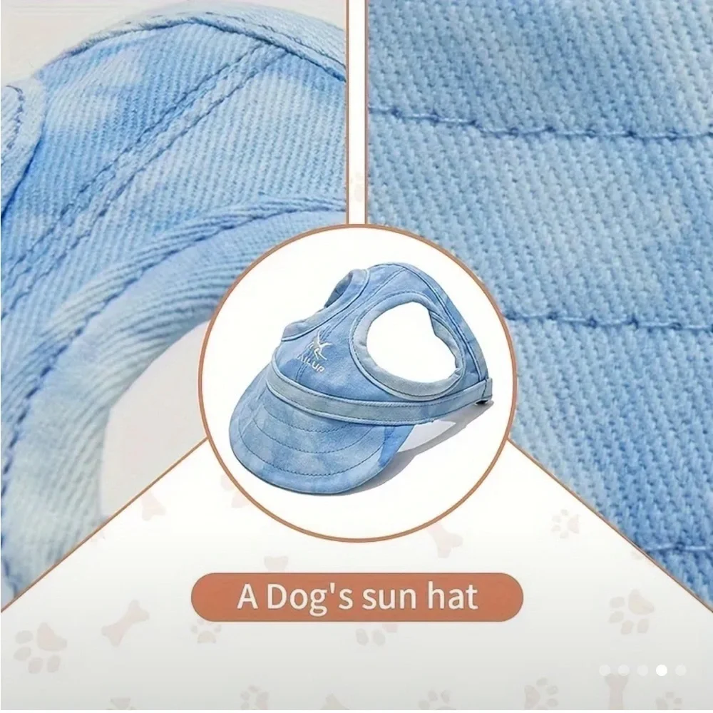 Dog Sun Hat Navy Blue Only